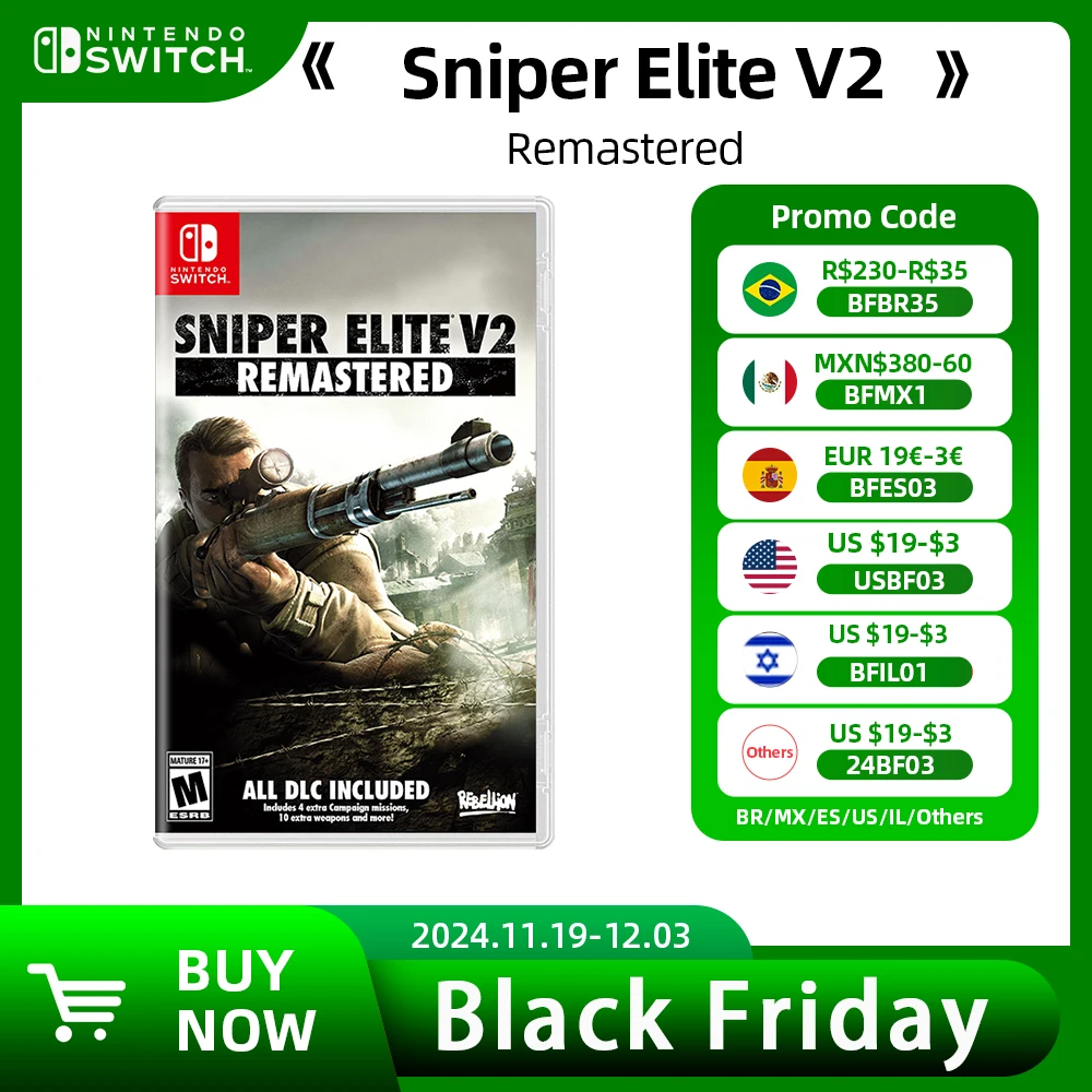 Nintendo Switch Game Deals - Sniper Elite V2 -  Remastered - 100% Original Games Physical Cartridge for Switch OLED Lite