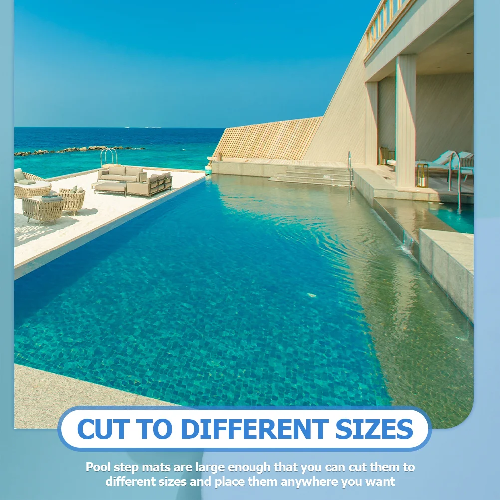 

Non-Slip Pool Ladder Mat Swimming Pool Step Mat Simple Design Reliable Crafted Unique Pattern Friction Increase