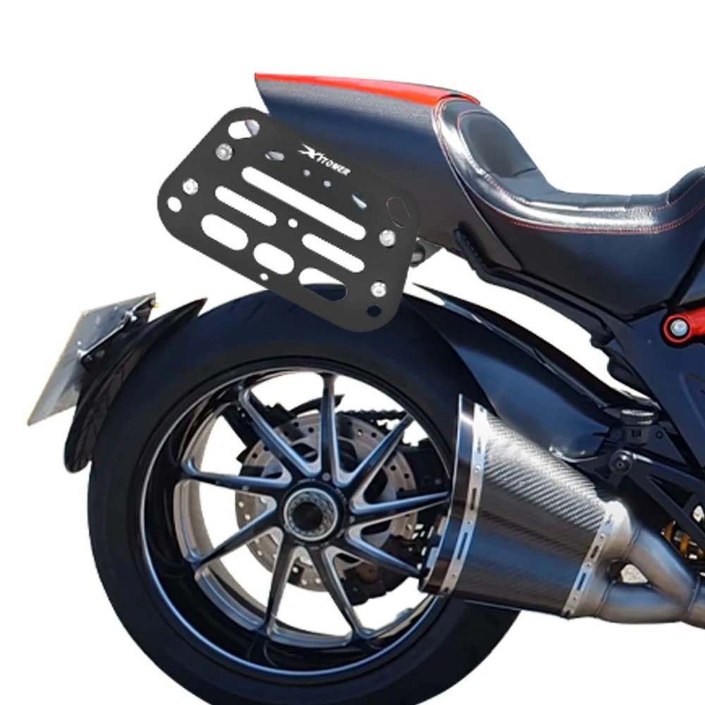 Moto Bisaccia Barre di Supporto Staffe di Montaggio Pannier Rack Per Ducati Diavel 1200 2011 2012 2013 2014 2015 2016 2017 2018