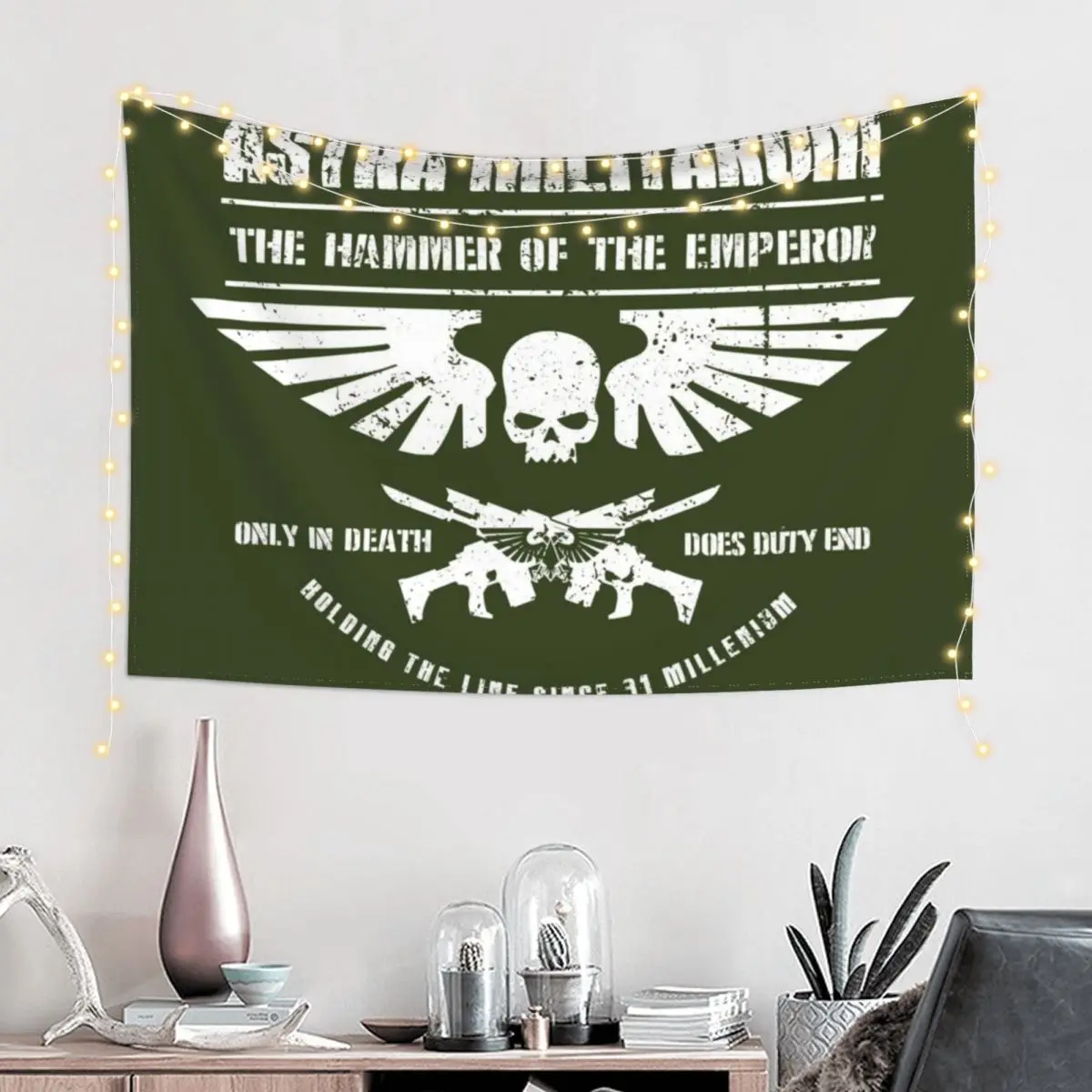 Hammer of the Emperor - Astra Militarum Imperial Guard Tapestry Things To The Room Home Decorations Tapestry