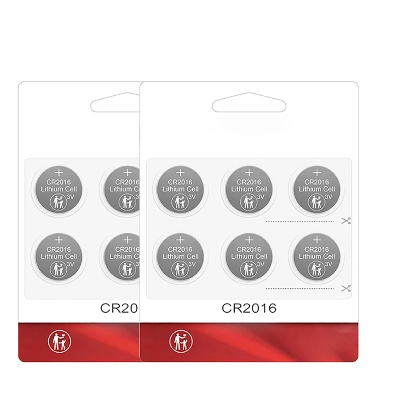 6Pcs CR2016 Button Cell Batteries 3V 75mAh Coin Cell Battery LongLasting Dropship