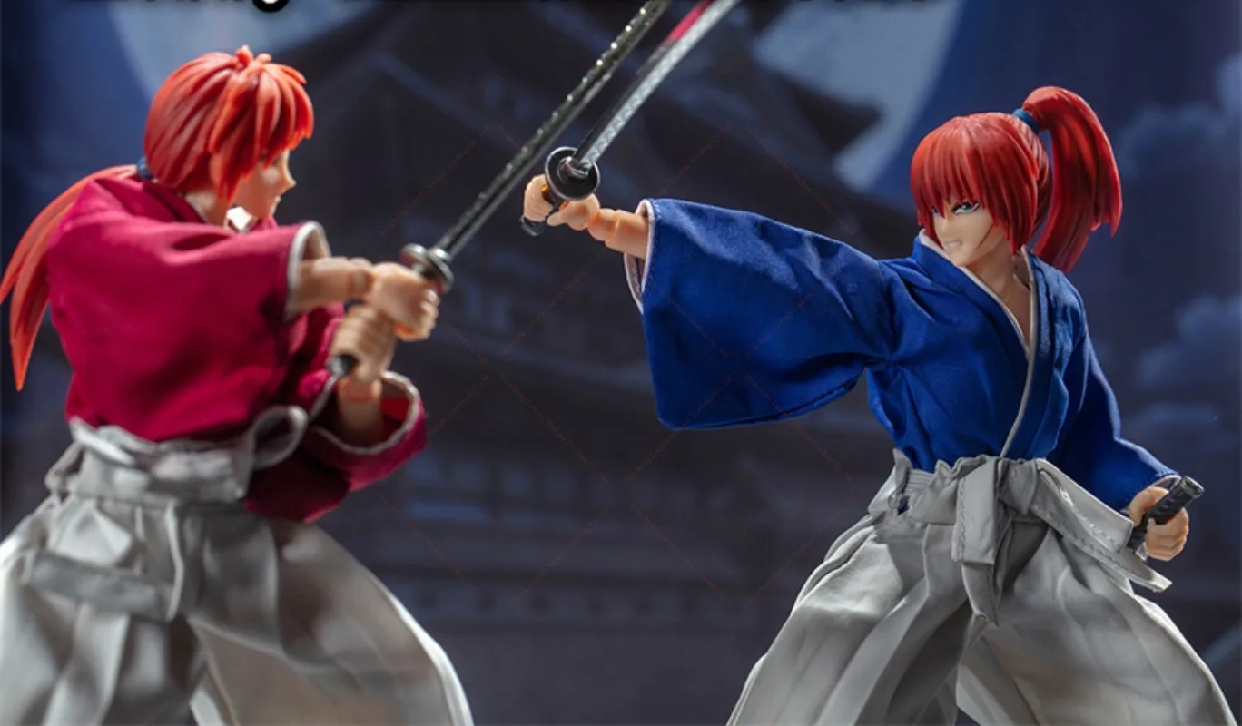 In-Stock Dasin Model Great Toys Rurouni Kenshin Himura Kenshin 1/12 SHF Action Figure GT Greattoys