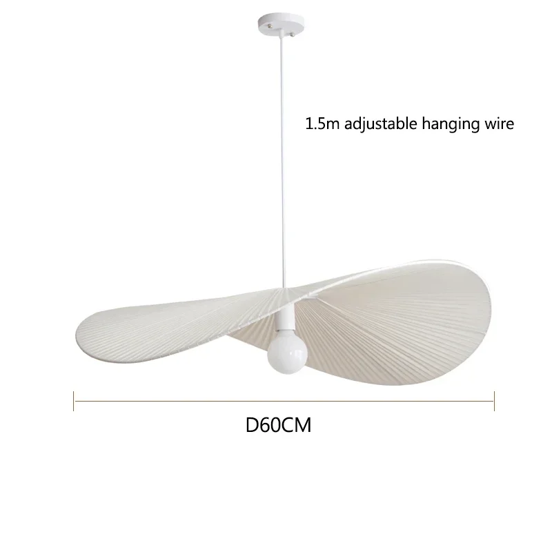 Nordic Minimalistische Stof Hoed Hanglampen Woonkamer Eetkamer Slaapkamer Decoratie thuis Kroonluchter Balkon Hanglampen Armaturen