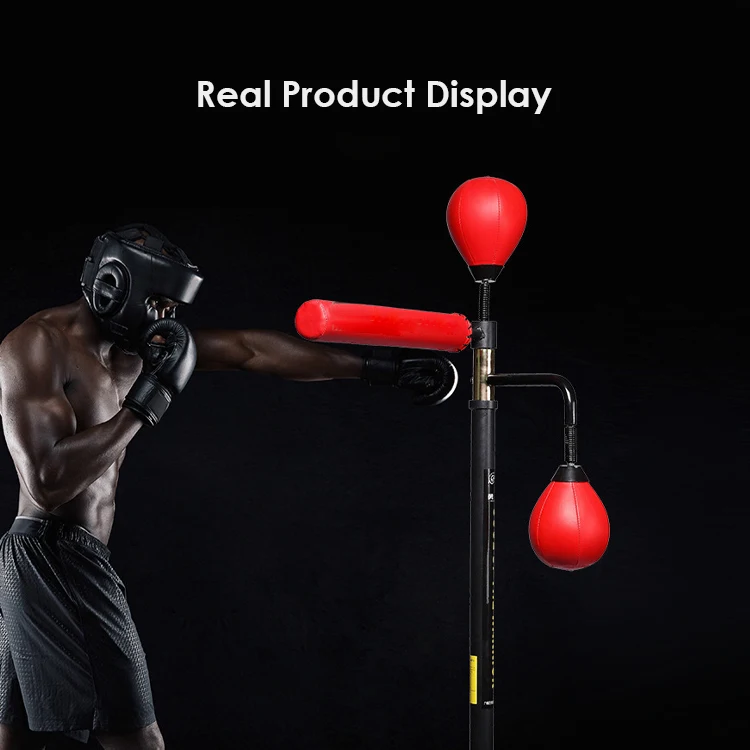 ZHOYA SPORT Custom Multi Functional Training Free Standing Spinning Boxing Punching Bag With Speed Ball Wholesale