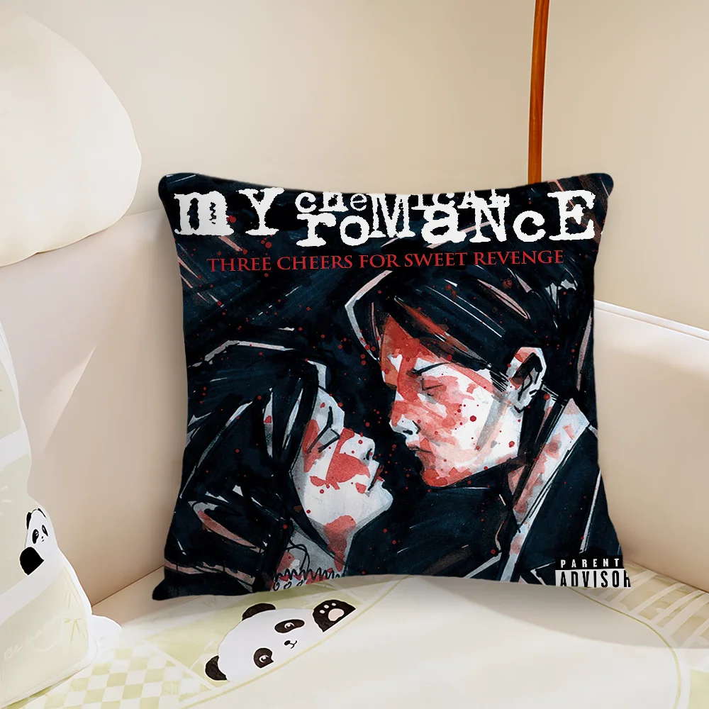 My C-Chemical R-Romance The Black Parade Pillow Case Living Room Sofa Cushion Cover Suitable For Home Bedroom Room Decoration