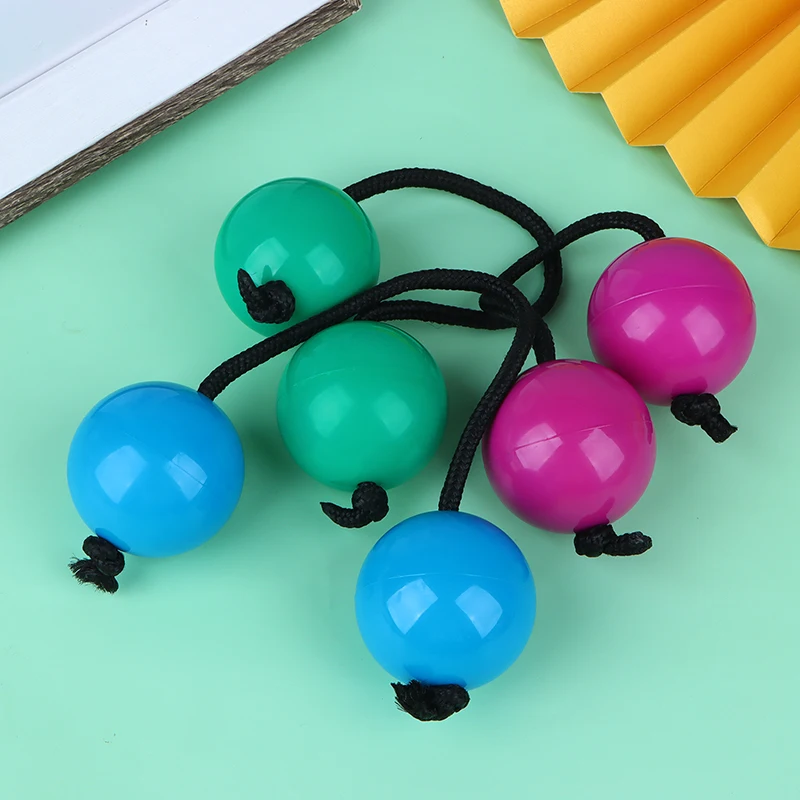 1Pair Rhythmic Ball Adjustable Strap Wear-resistant Hand Shaker Ball Percussion Instrument Rattle Instrument Rhythm Sand Ball