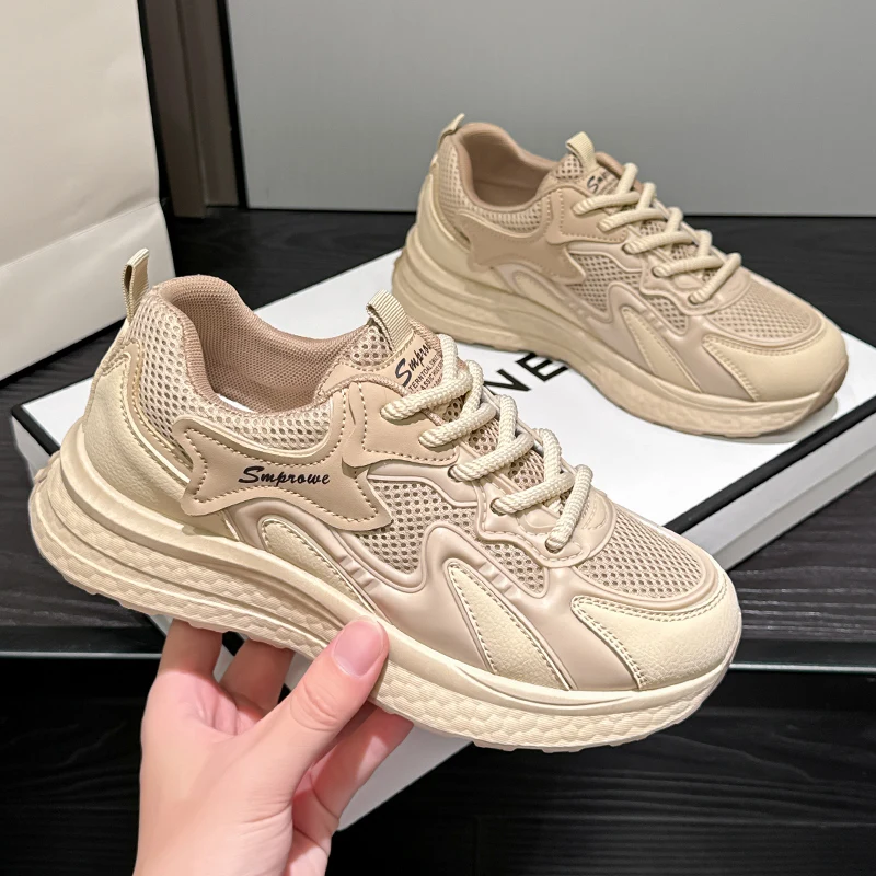 New Fashion Women's Platform Walking Casual Shoes Height Increase Body Shaping Comprehensive Sports Sneakers for Female Students