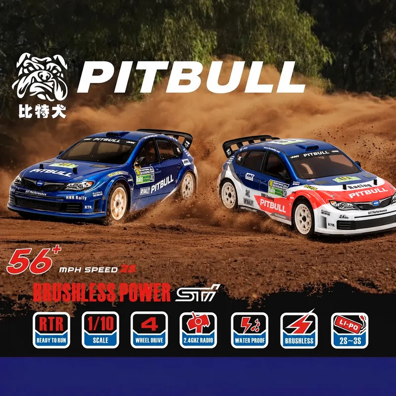 HNR H9804-SR 1:10 Electric 4WD Brushless Pulling Car 90KM/H High Speed RC Model Car Racing Flat Running Drift Car H9804SR