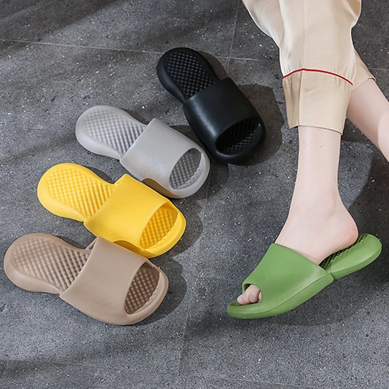 سحابة وسادة الشرائح أزياء المرأة الصيف النعال الناعمة سميكة منصة الحمام المنزل الرجال داخلي عدم الانزلاق المضادة للانزلاق الإناث #4