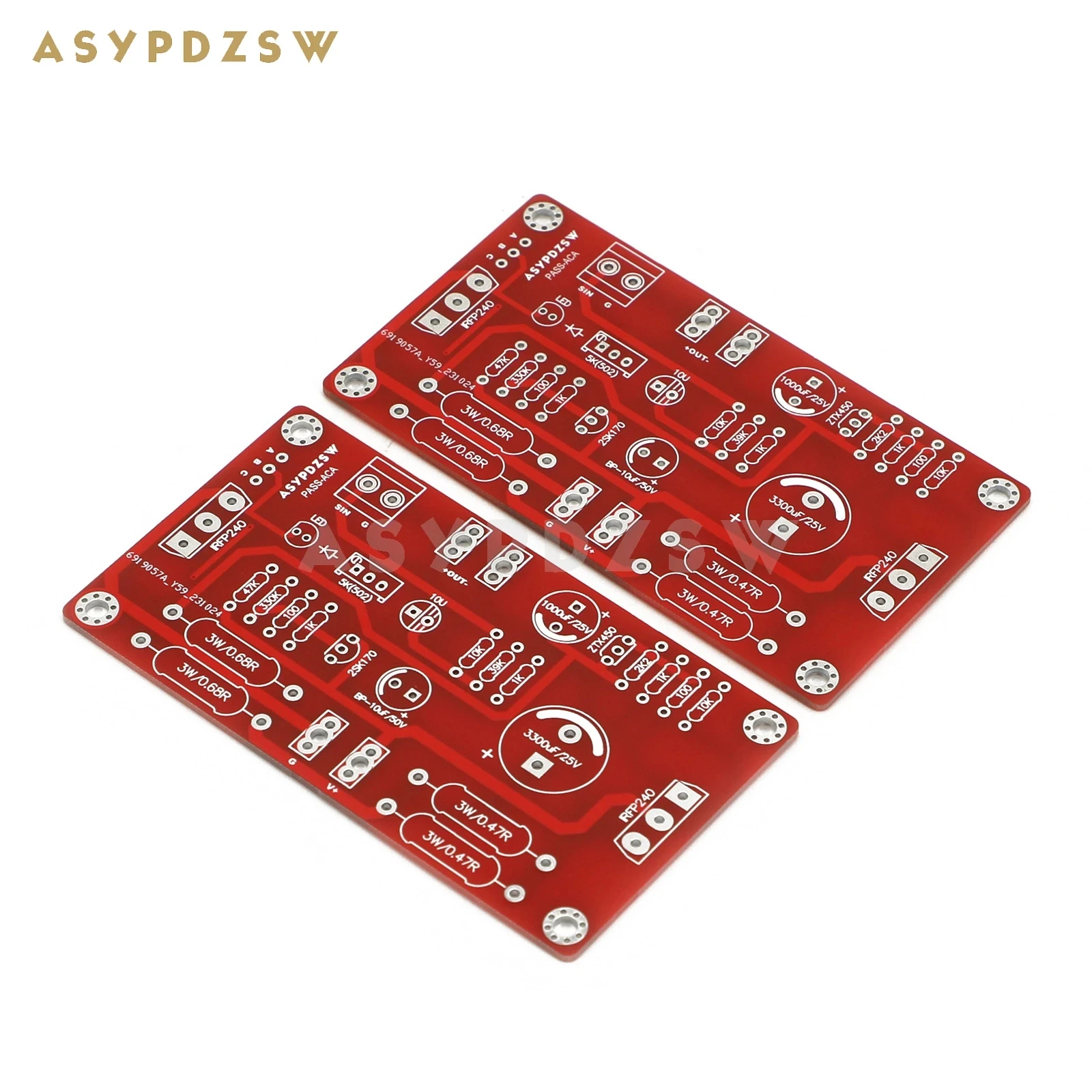 2-канальный стерео PASS ACA, односторонний усилитель мощности FET+MOS класса A, голая печатная плата, 5 Вт + 5 Вт