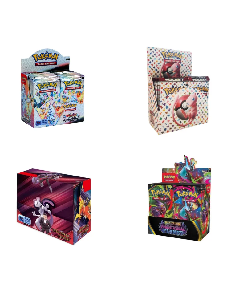 360 stks/set Pokemon Kaart MEGA evolutie 151 Prismatic Evolutions Phantasmal Black Bolt Engels Booster Battle Transactiekaart - afbeelding 2