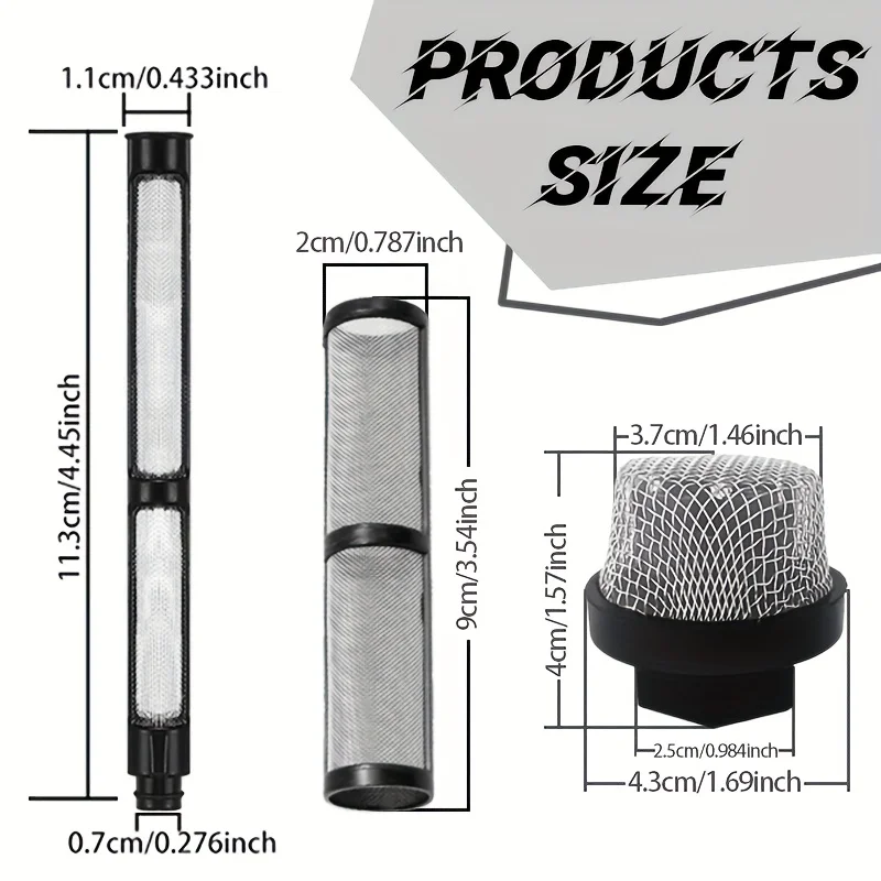 1 Set 246384 287032 Airless Spray Filter Screen Kit Filter Element For Graco 390 395 490 495 595 695 Sprayers Replacement Parts