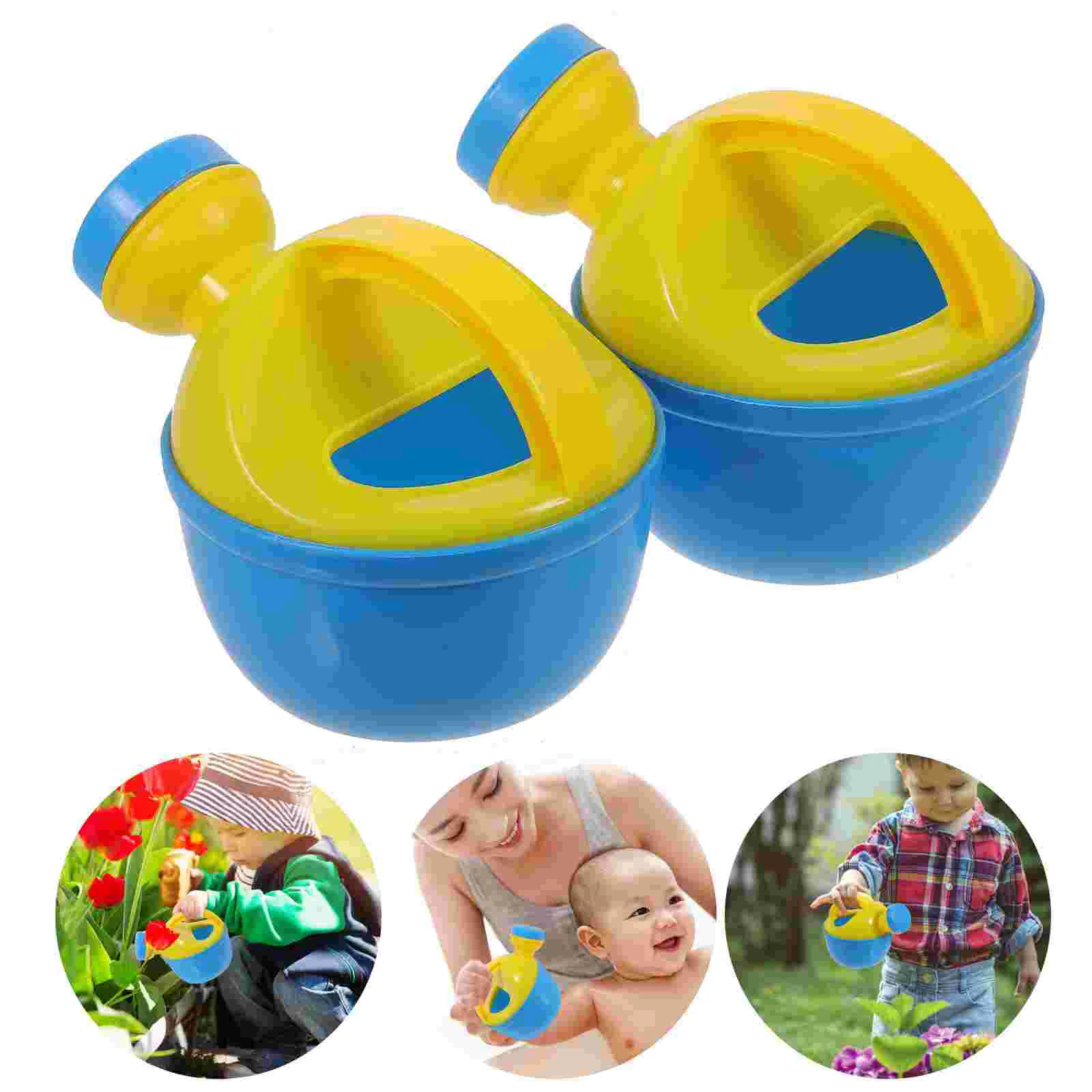 

2 Pcs Kettle Attractive Bath Toys Kids Watering Can Summer Bathing Sprinkler Outdoor Spray Pot Plastic Sprinkling