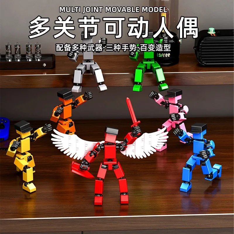 Multi-joint Parts Dolls Variety of Movable Villains DIY Assembly Model Desktop Ornament Decompression Toy