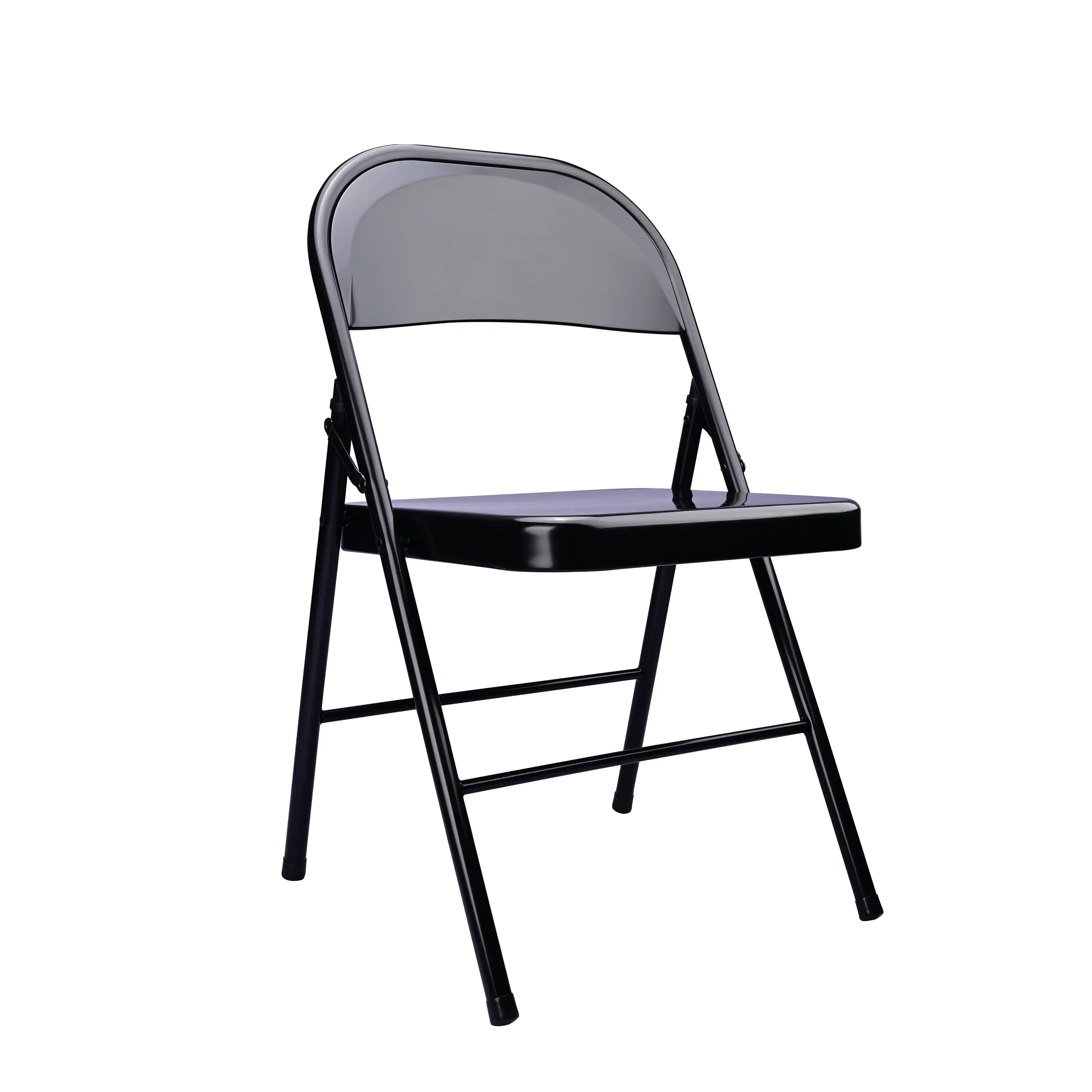 Steel Folding Chair Indoor Teens and Adult Durable Powder Coating Finish Comfortable Contoured Seat and Back