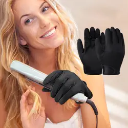 1PC Hair Straightener Perm Curling Hairdressing Heat Resistant Finger Glove Hair Styling Tools Heatproof Protective Gloves
