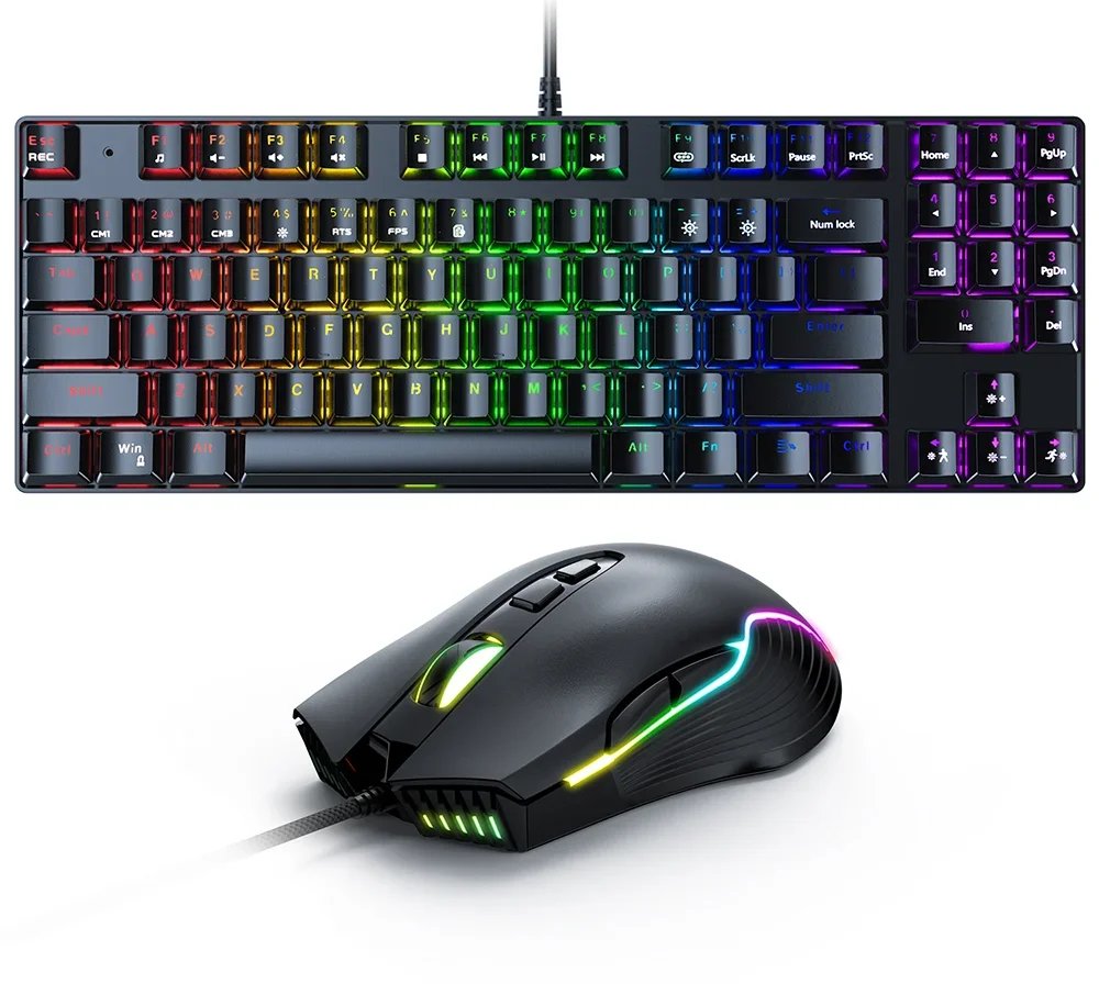 

'For Keyboard Alfombra Para Mini Teclado Y Mouse Raton Kit Gaming Keyboard and Mouse