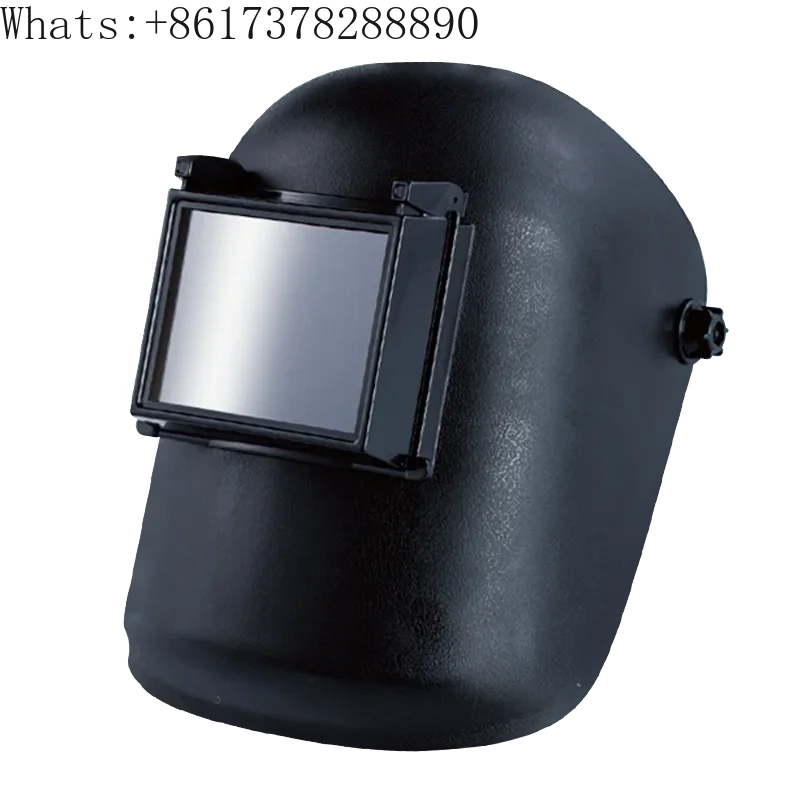 FG-2 welding face mask for , argon arc  flip cover, black glass with safety helmet, welding protective  cap