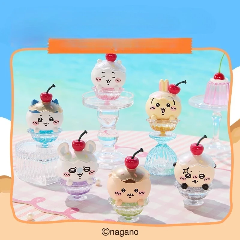 Chiikawa Kawaii Liquid Motion Sand Art Decor- Shaved Ice Snow Cone Design Anime Desk Toy Relaxing Stress Relief Gift