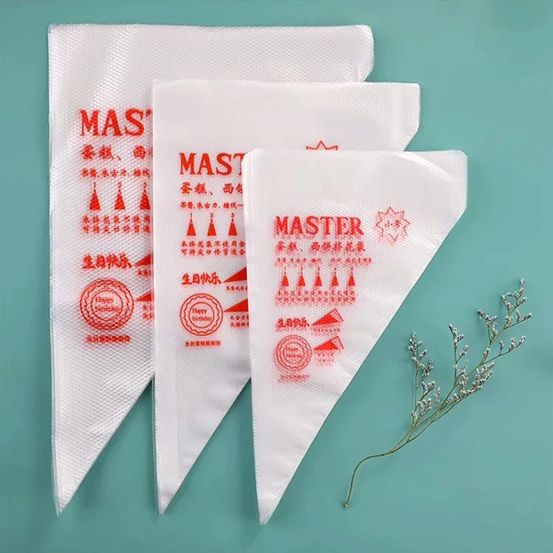 10-50PCS Thick Disposable Pastry Bags DIY Cake Cream Decoration Piping Bag Icing Bag Baking Supplies Pastry Sleeves