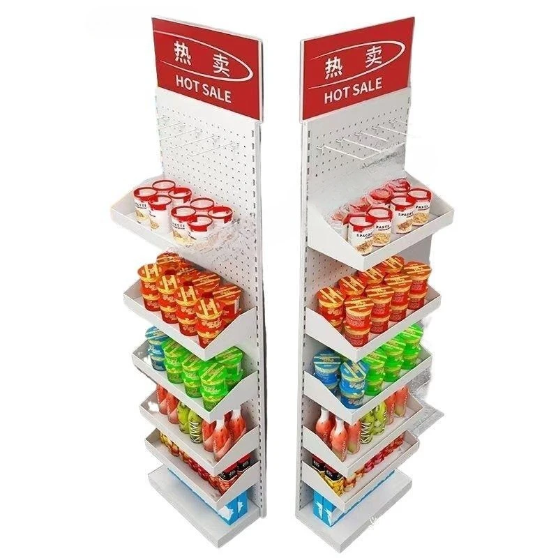 Supermarket snack small shelves, small commodity stationery store hook racks