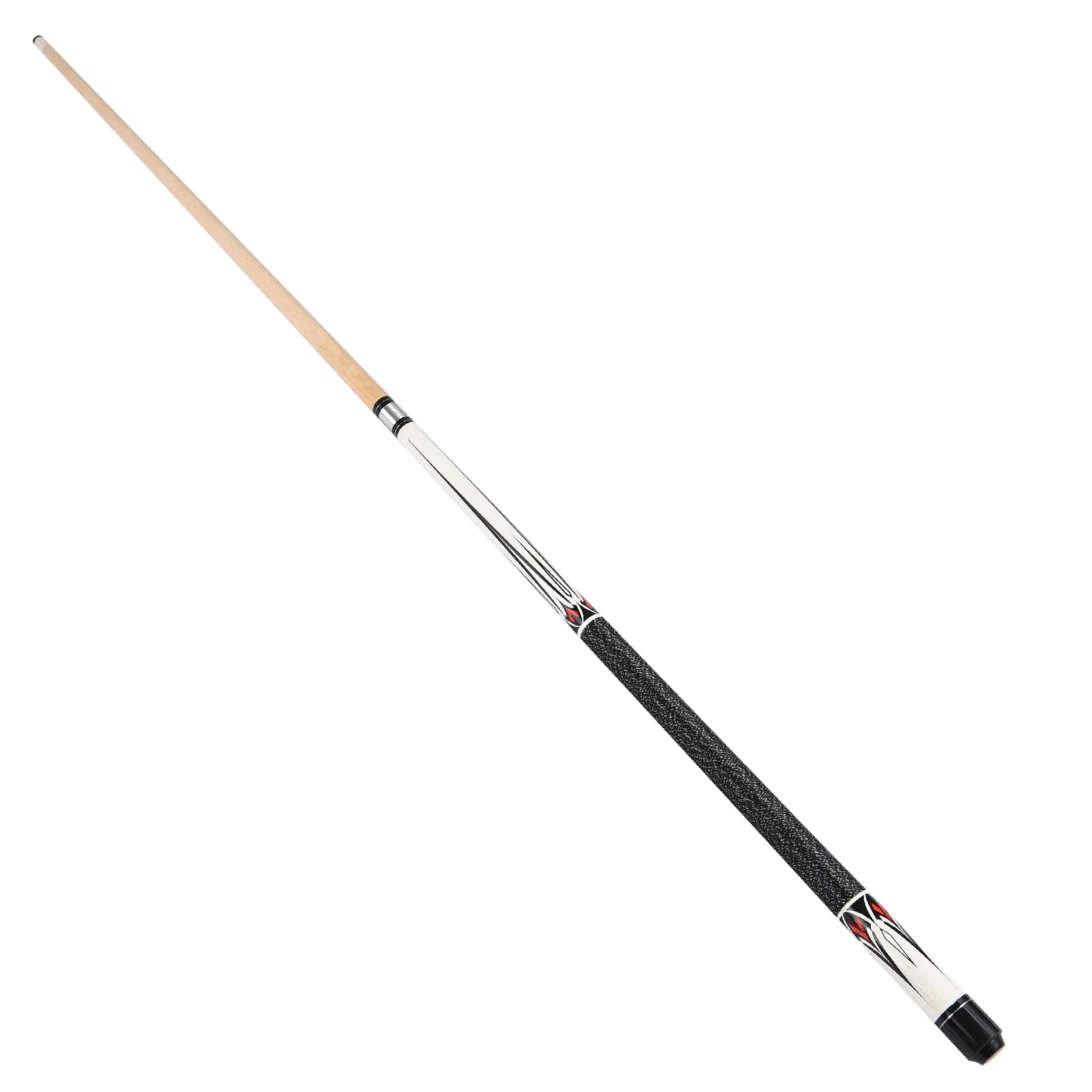 Maple 147cm Pool Cue, 57.9in Double-Section Billiard Stick, 13MM Big Head, Non-Slip Grip for Black Eight Pool