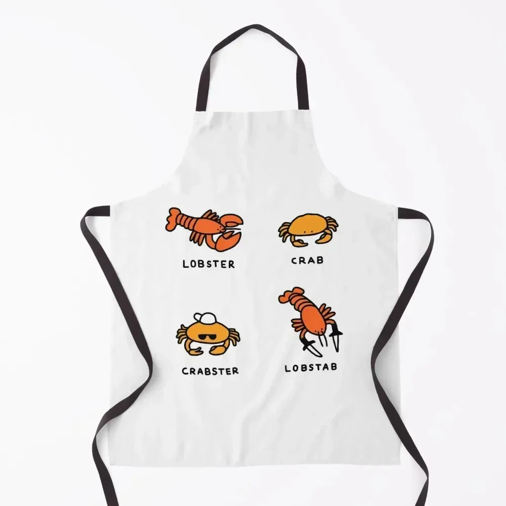 

Lobster + Crab Apron Kitchen on the wall Men'ss Waiter Uniforms christmas decoration Apron