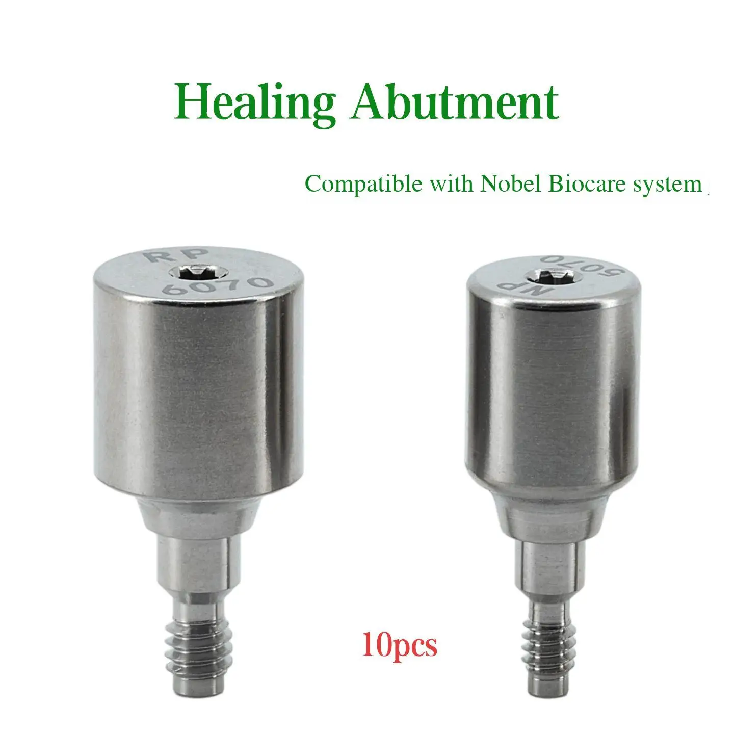 10pcs Dental Healing Abutment Compatible with Nobel Implant System Gingival Former Implant Prosthetic Components