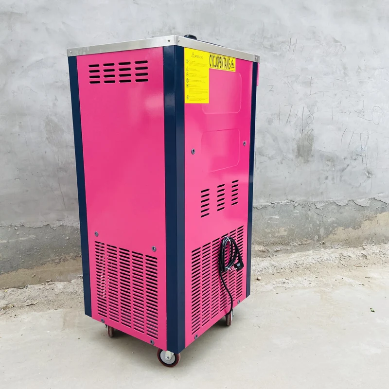 ماكينة صنع الآيس كريم الناعمة 3 نكهات 2100 وات، ماكينة صنع الآيس كريم الناعمة للأعمال 20-28 لتر/ساعة