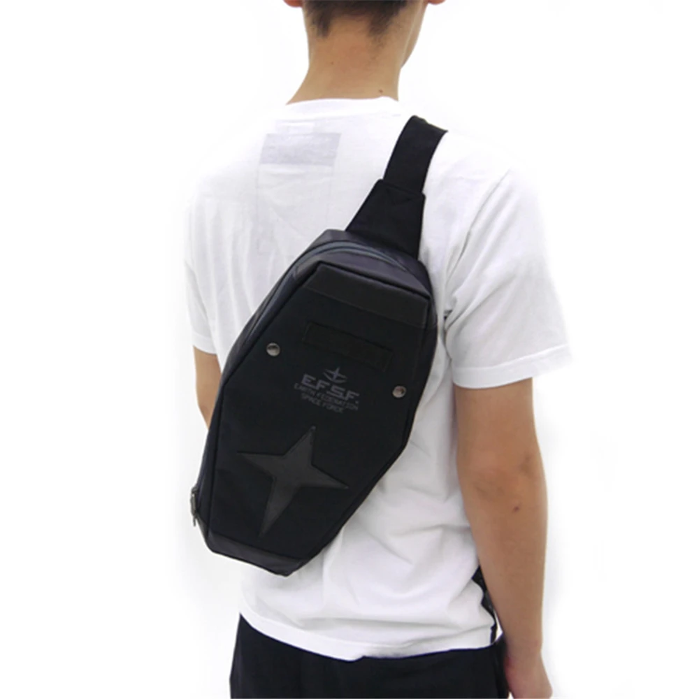 Anime GUNDAM Black RX-78-2 Shield E.F.S.F Cosplay Student School Waist Messenger Bags Arm Single Shoulder Bag