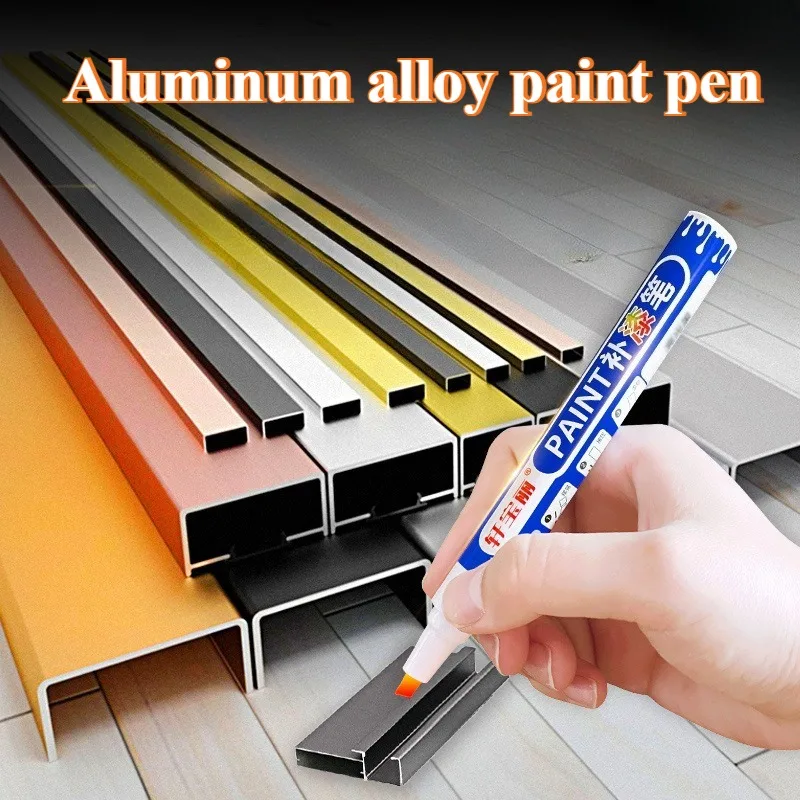 

Fiber Tip Aluminum Alloy Paint Pen Home Improvement Doors and Windows Handle Scratches Paint Off Repair Refurbished Coating Pen