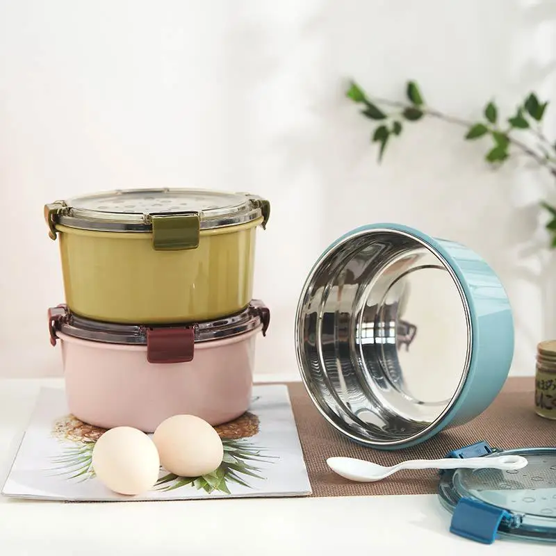 

Stainless steel Lunch Box High Capacity Keep Temperature Leakproof Food Container Travel Hiking Office School Portable Bento Box