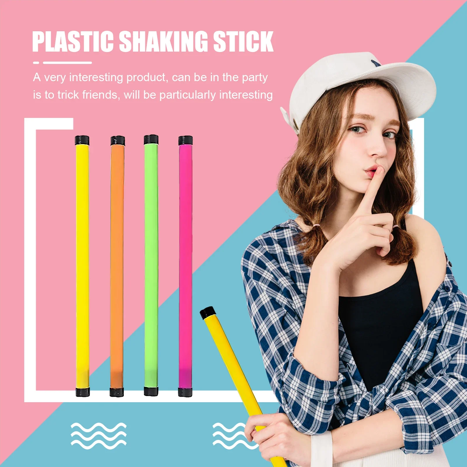 Groan Tube Noise Makers - Noisemakers Groan Sound Stick Toy (Random Color) Plastic Shaker Children's Fun Toy Fart Stick Toy