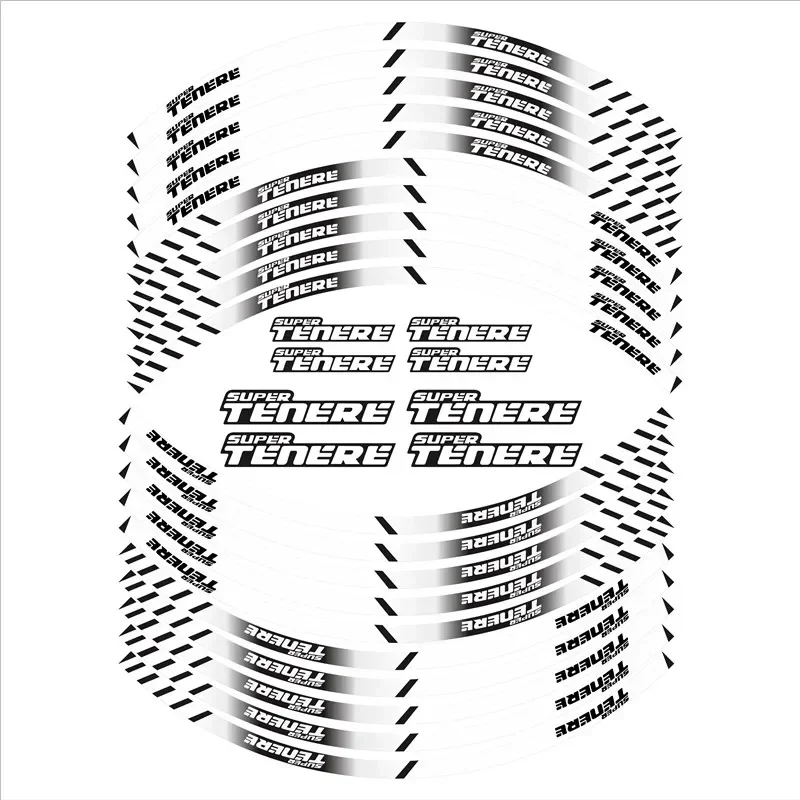 For YAMAHA super TENERE 750 1200 XT1200Z Motorcycle Parts Contour Wheel Decoration Decal Sticker - D