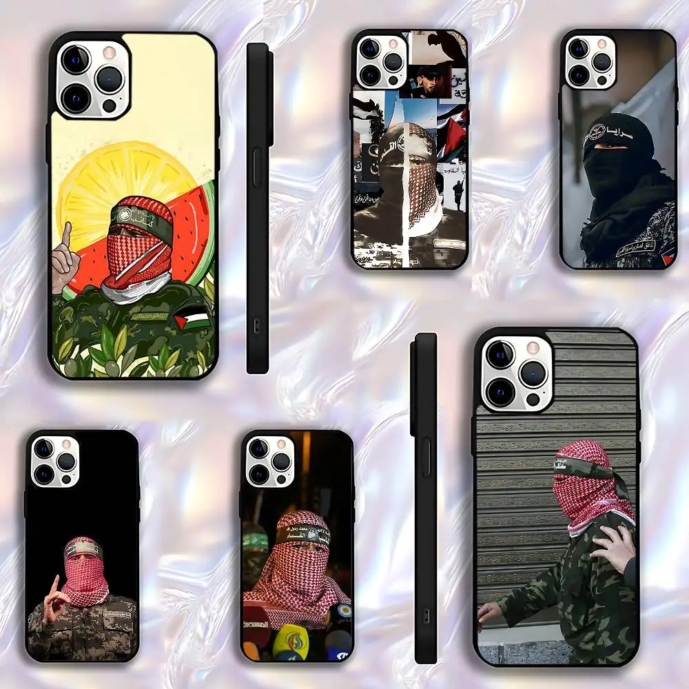 

A-Abu O-Obeida Phone Case For iPhone 17,16,15,14,13,12,11,Pro,Max,Plus,E,Air,Mini Protective Black Cover