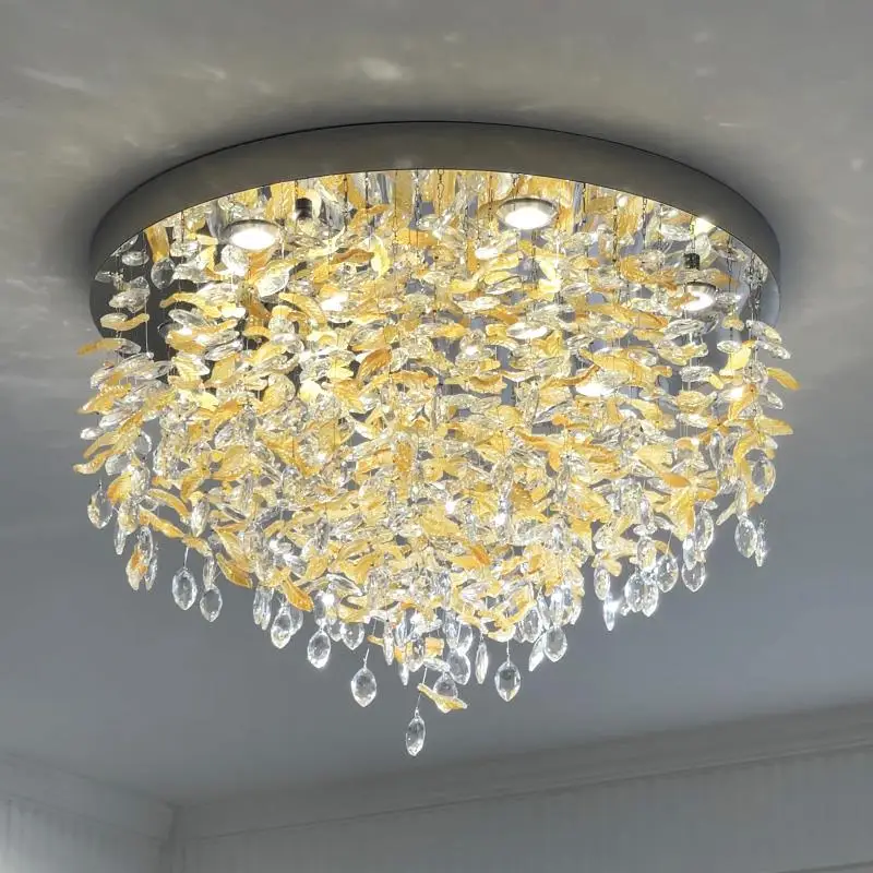 

Living Room Ceiling Lamp Bedroom Lamp Master Bedroom Apartment New Style Cream Style Crystal Lamp High-End Art French Room Lamp