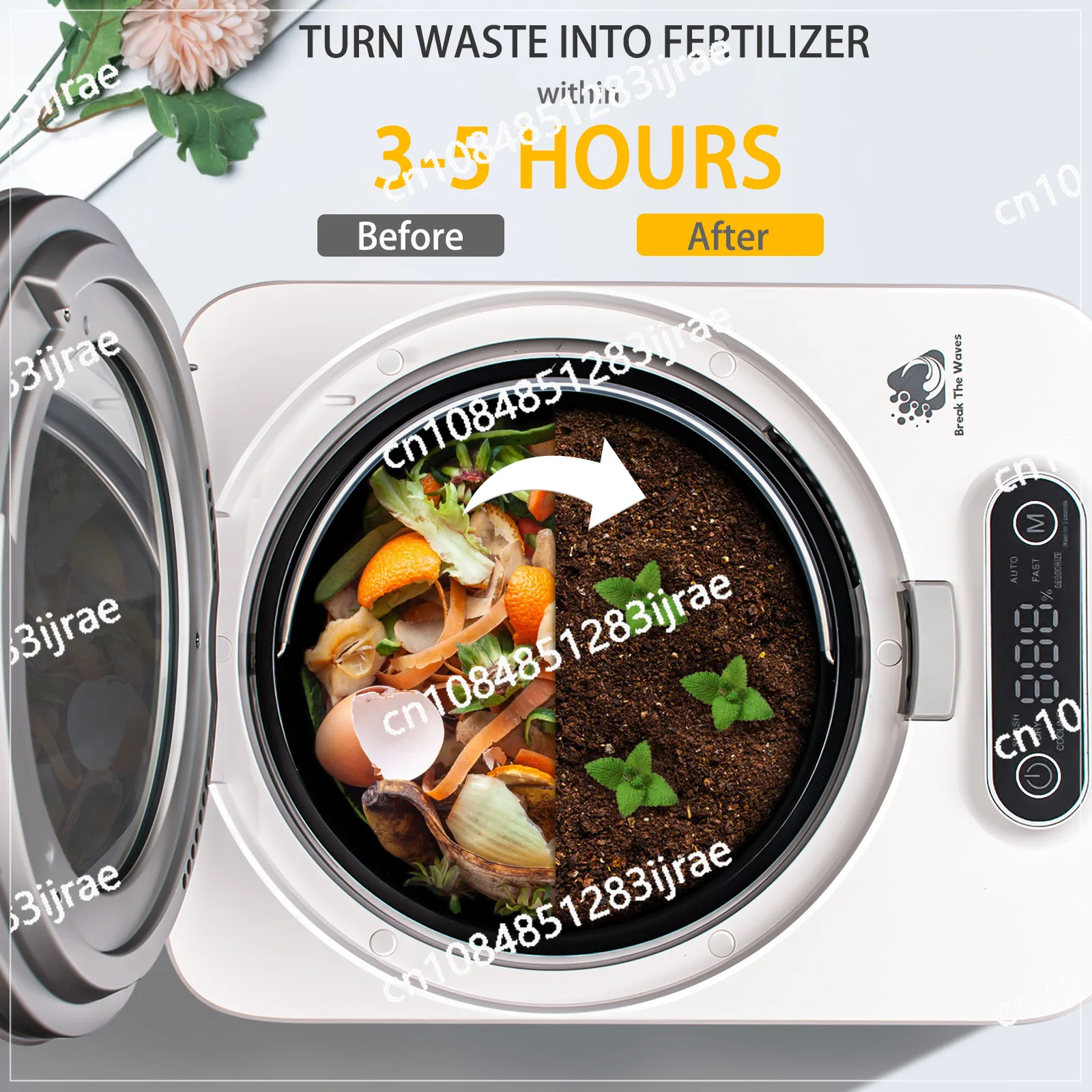 Rapid Disposal 500W Garbage Disposals Household Food Waste Disposer Food Waste Composter