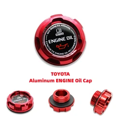 The New Aluminum ENGINE Oil Cap For Toyota COROLLA LEVIN CELICA GTS TRUENO AE86 MATRIX MR2 YARIS XRS SCION CAMRY