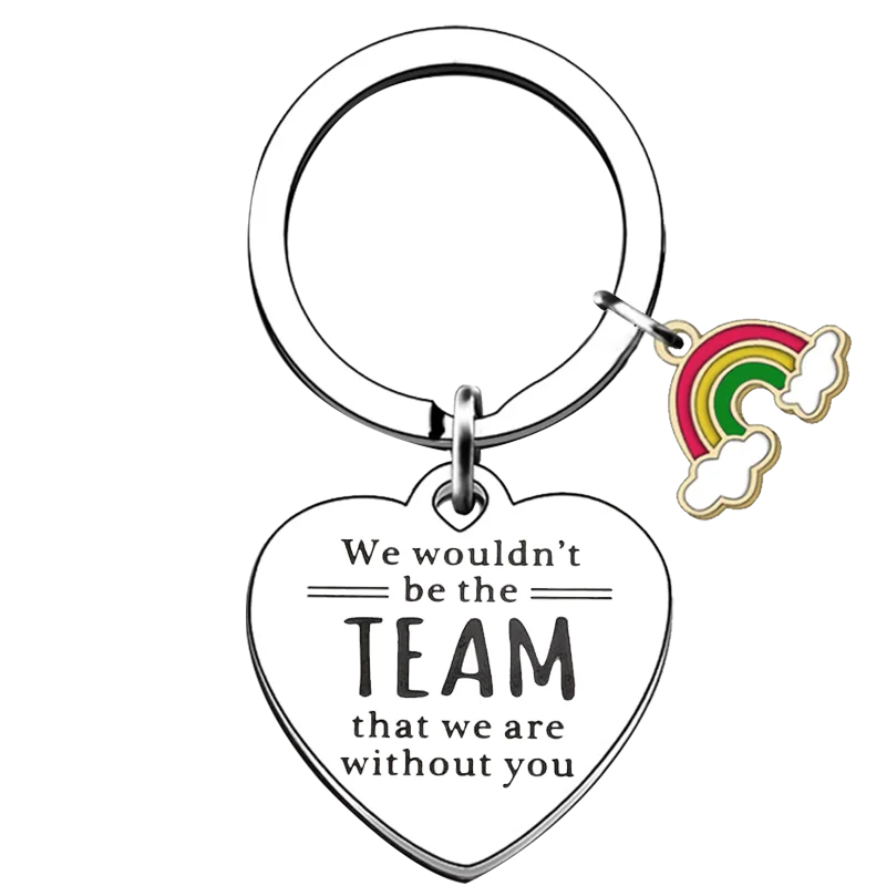 Employee Appreciation Thank You Key Chain Ring Office Gift keychains pendant Boss Leader Mentor Bosses Day Gifts