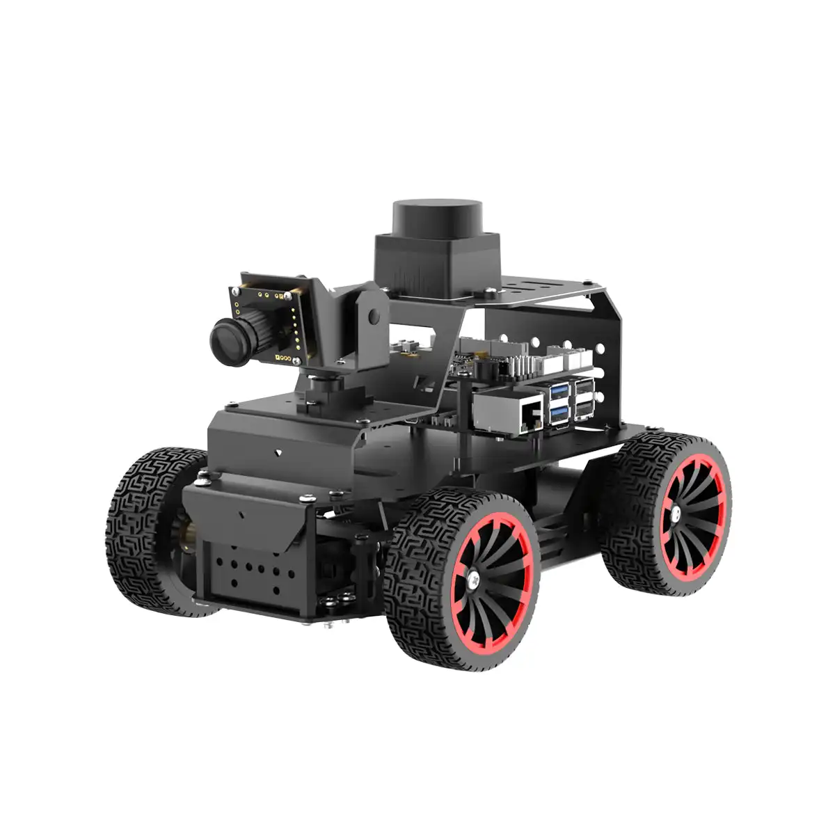 GOOD Hiwonder Raspberry Pi 5 ROS2 Robot Car MentorPi A1 Ackerman Chassis 2DOF Monocular Camera Support SLAM and Autonomous Drivi