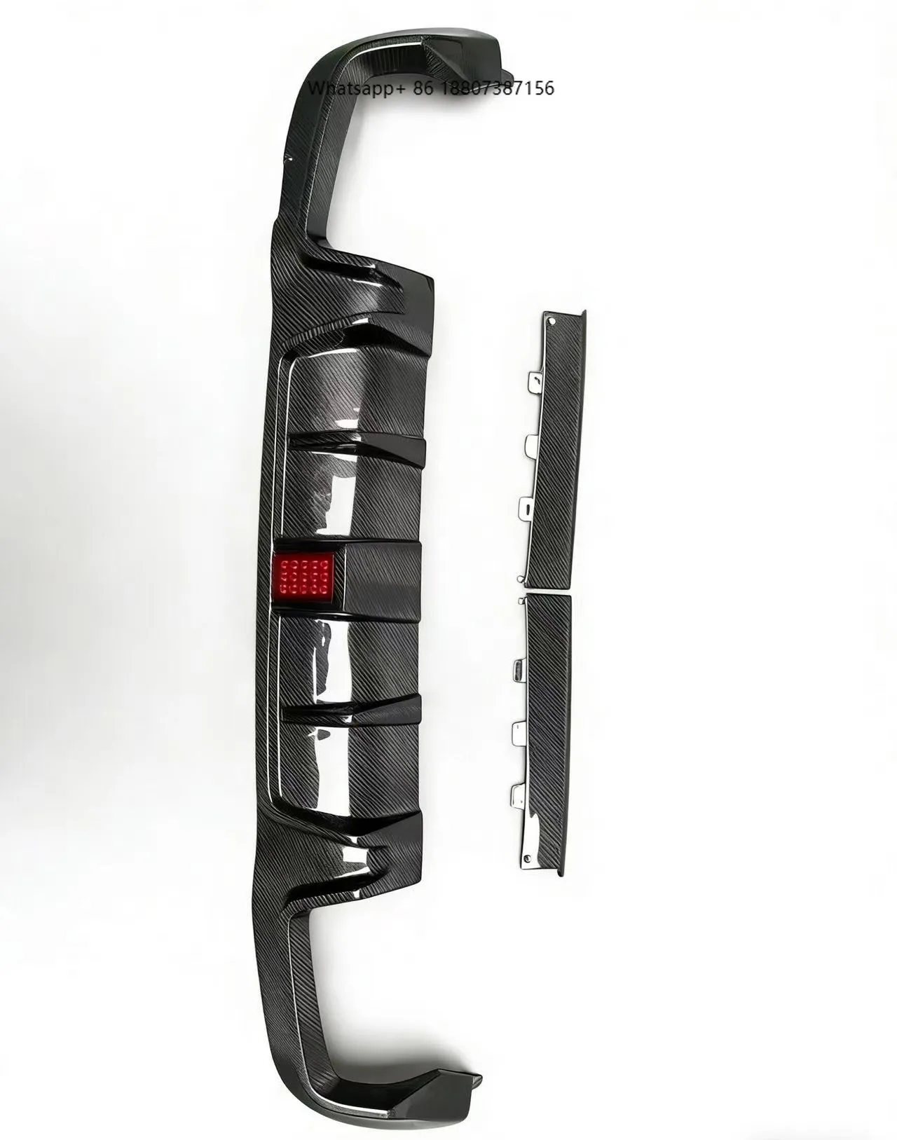 

New Bra Style Carbon Fiber Rear Bumper Lip Diffuser Exhaust Cut-Outs for MercedesBenz E-Class W213 E200/E300/E320/E63 Body Kit