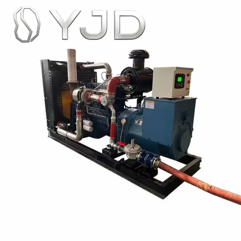 Junwei Clean Energy CHP Mini 5kW 8kW 10kW 50kW 100kW Biogas Power Plant Generator Set 100% Copper Brushless Alternator 24V DC