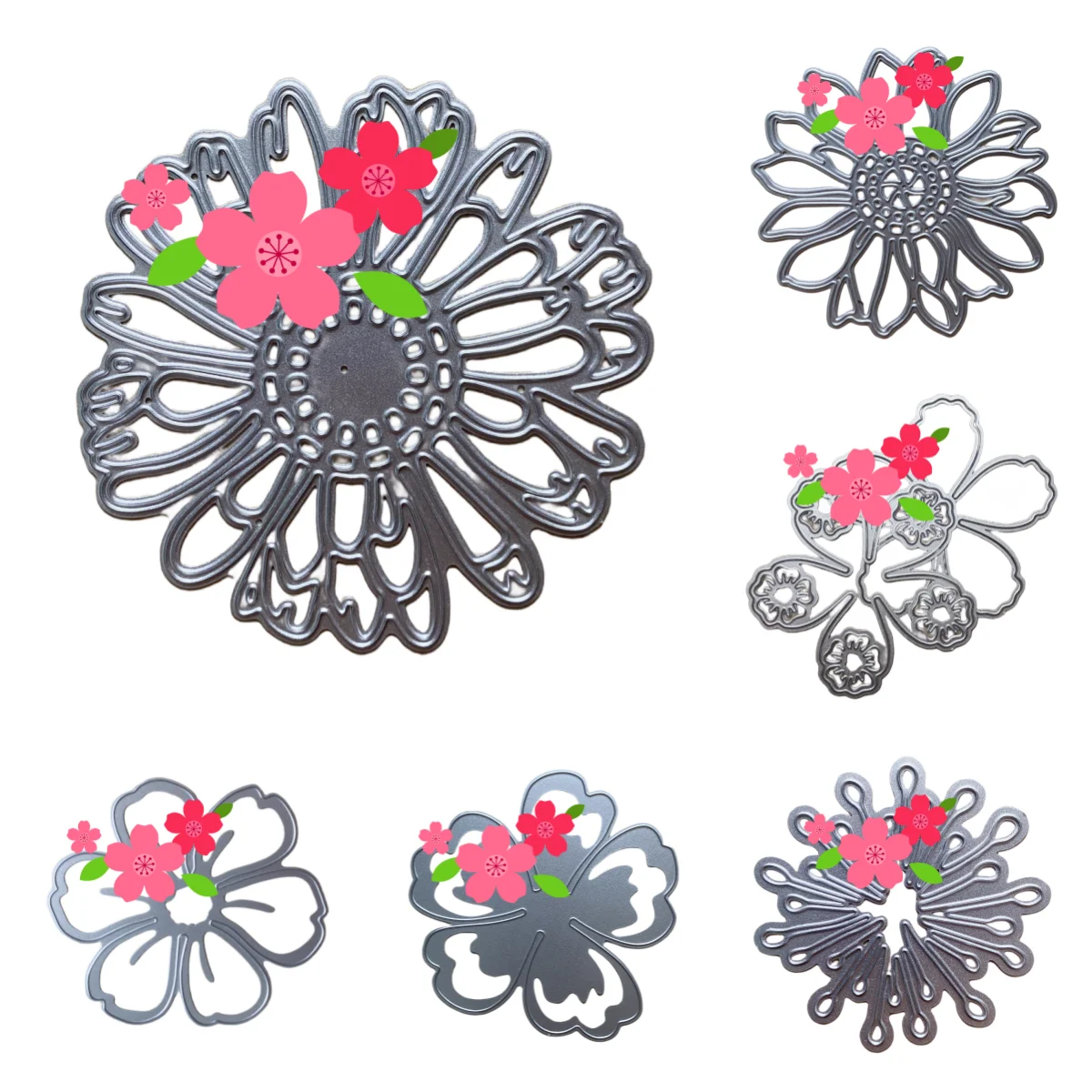 YINISE SCRAPBOOK Metal Cutting Dies For Scrapbooking Stencils FLOWERS DIY PAPER Album Cards Making CRAFTS Embossing Die CUT