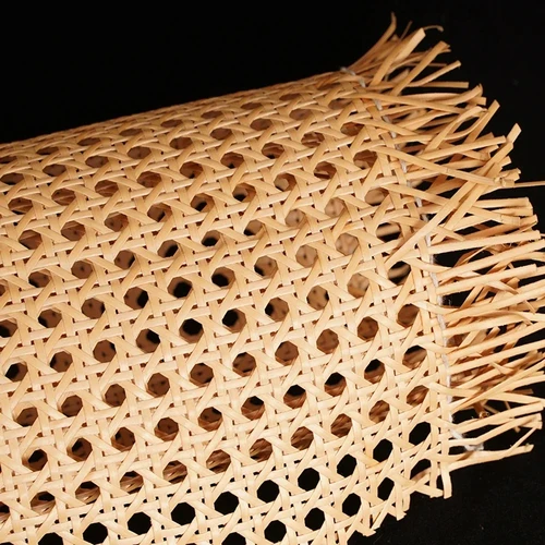 Imagen 2 del producto Rollo de mimbre octogonal de plástico para muebles, sillas, mesa, puerta de armario, bricolaje, herramientas de reparación de materiales, 40-55cm de ancho, 100-500cm de longitud