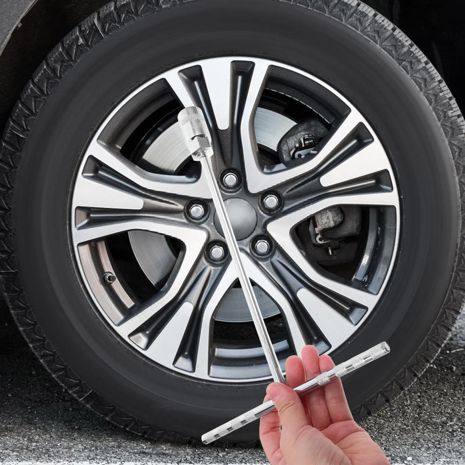 مجموعة مفاتيح ربط على شكل حرف T، هيكل فولاذي متين للاستخدام متعدد الاستخدامات في مجموعة مقابس مقبض T متعددة المجال #5