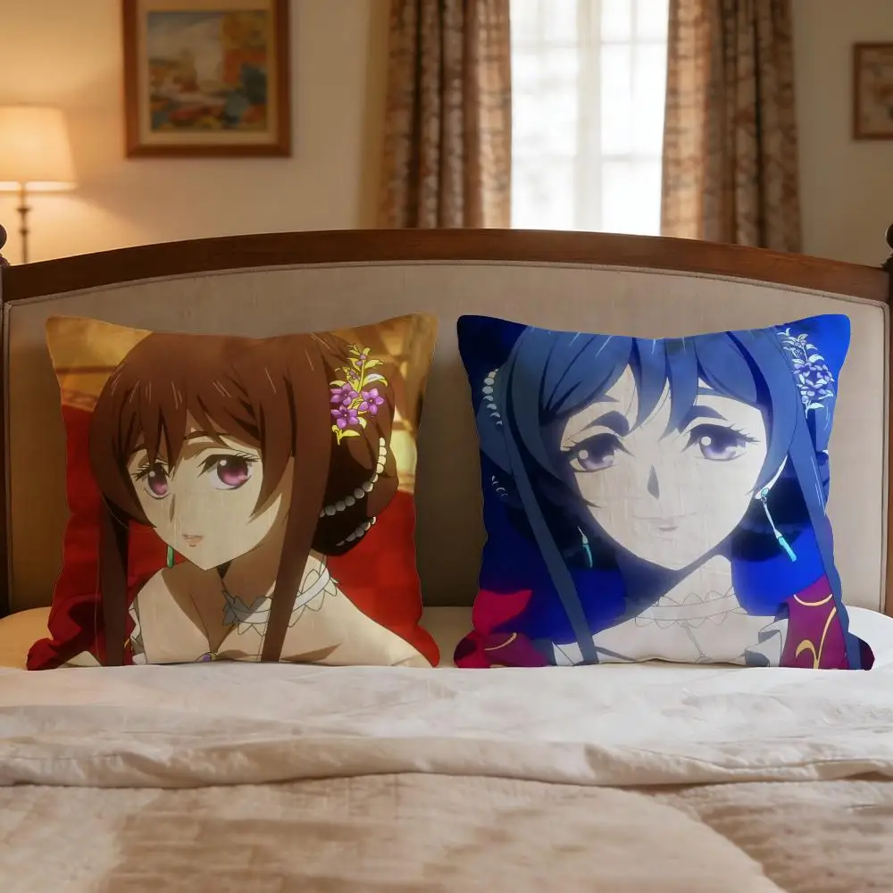 Anime The Grimm Variations Cushion Cover 4Pcs Decorative Covers Soft Cushion Case for Sofa Couch Decor 40x40 45x45 Pillowcases