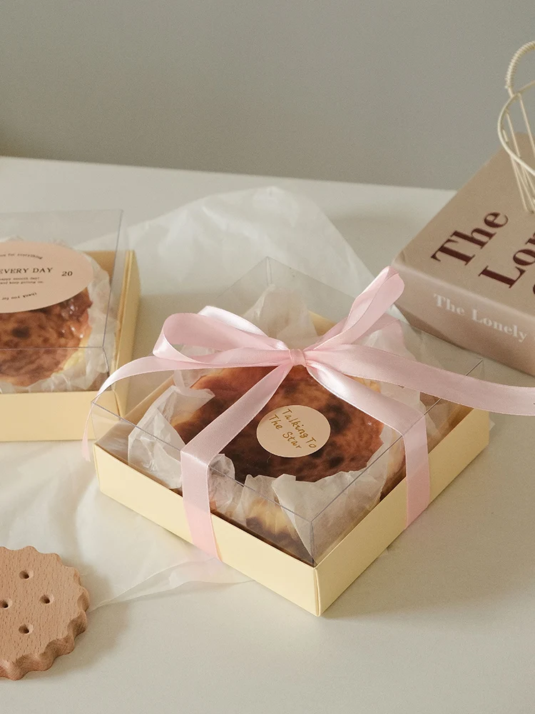 Caja para Pasteles de 4 y 6 Puadas para Repostería, Pasteles, Queso, Pastel de Durian en Capas, Pastel de Queso, Caja ...