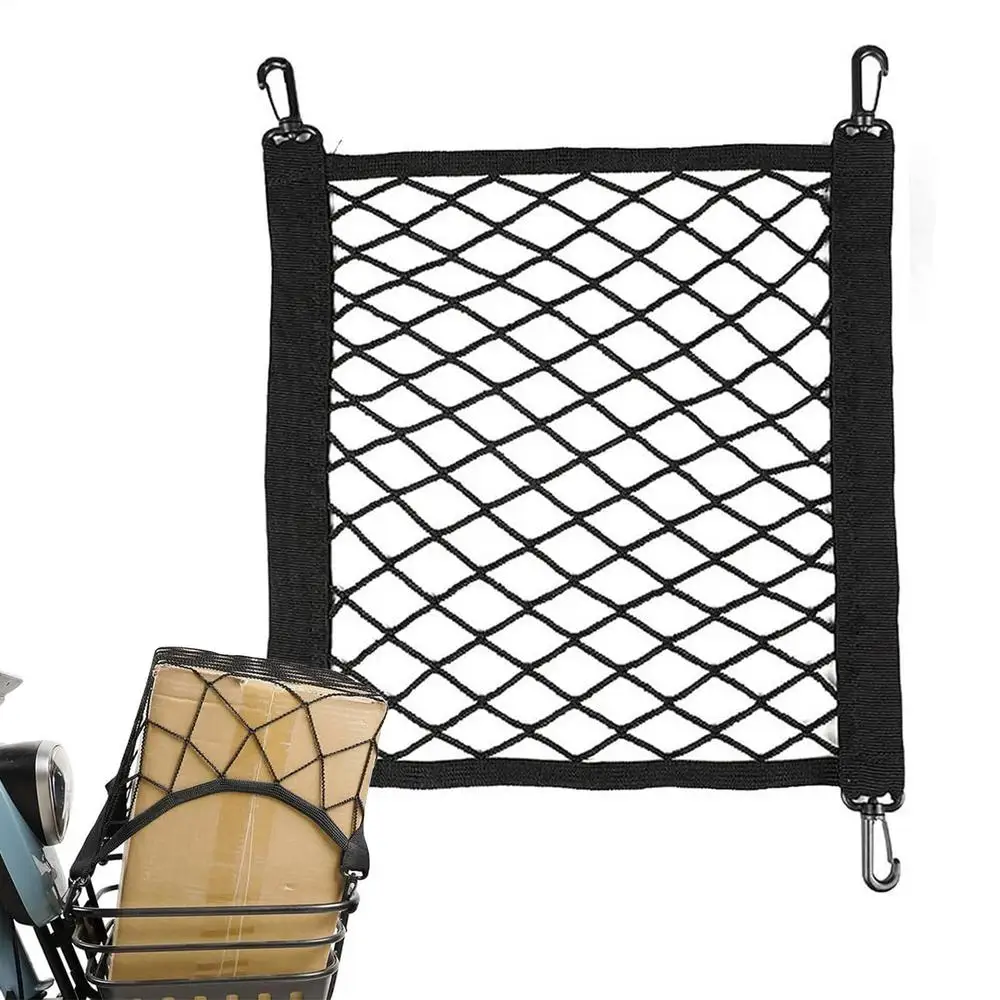 AliExpress NONE Bike Cargo Net Bicycle Carry Cargo Net Luggage Mesh Web Elastic Luggage Storage Tie Down Mesh Web for Bicycles Carts E-Vehicles