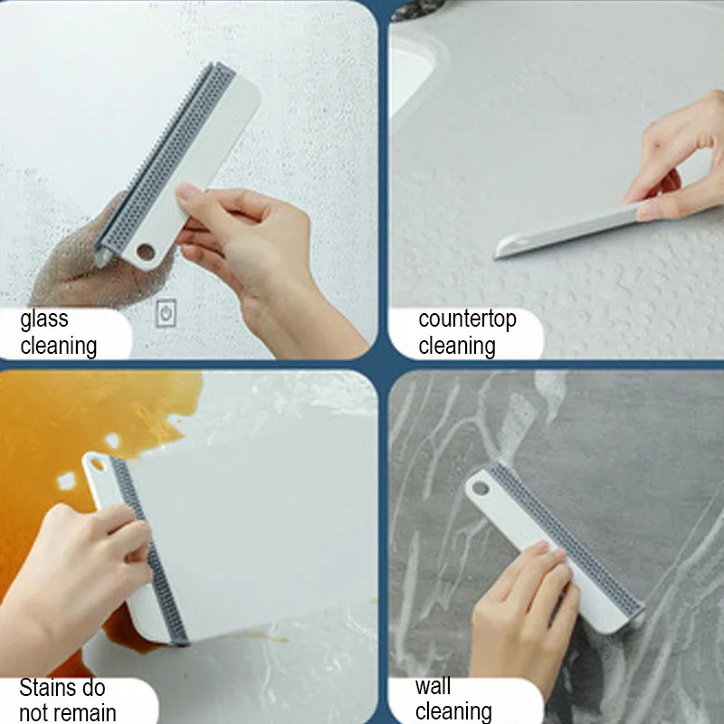 Xiaomi Water Wiper Squeegee Blade Silicone Mini Glass Cleaner Double Sided Scraper Home Car Wash Window Glass Clean Shower Tool - Image 3