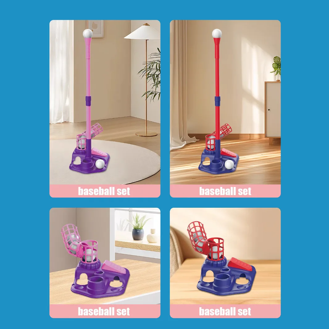 Jogo de beisebol três em um lançador de catapulta crianças pais brinquedo esportivo interativo brinquedos internos criança jogos ao ar livre